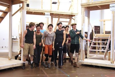Jeremy Jordan and the Ensemble cast of \'Newsies\'
 Photo