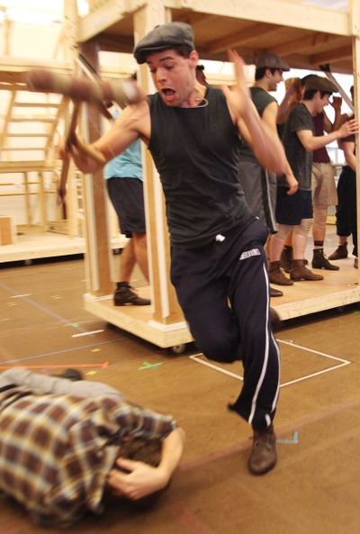 Jeremy Jordan and the cast of 'Newsies' Photo