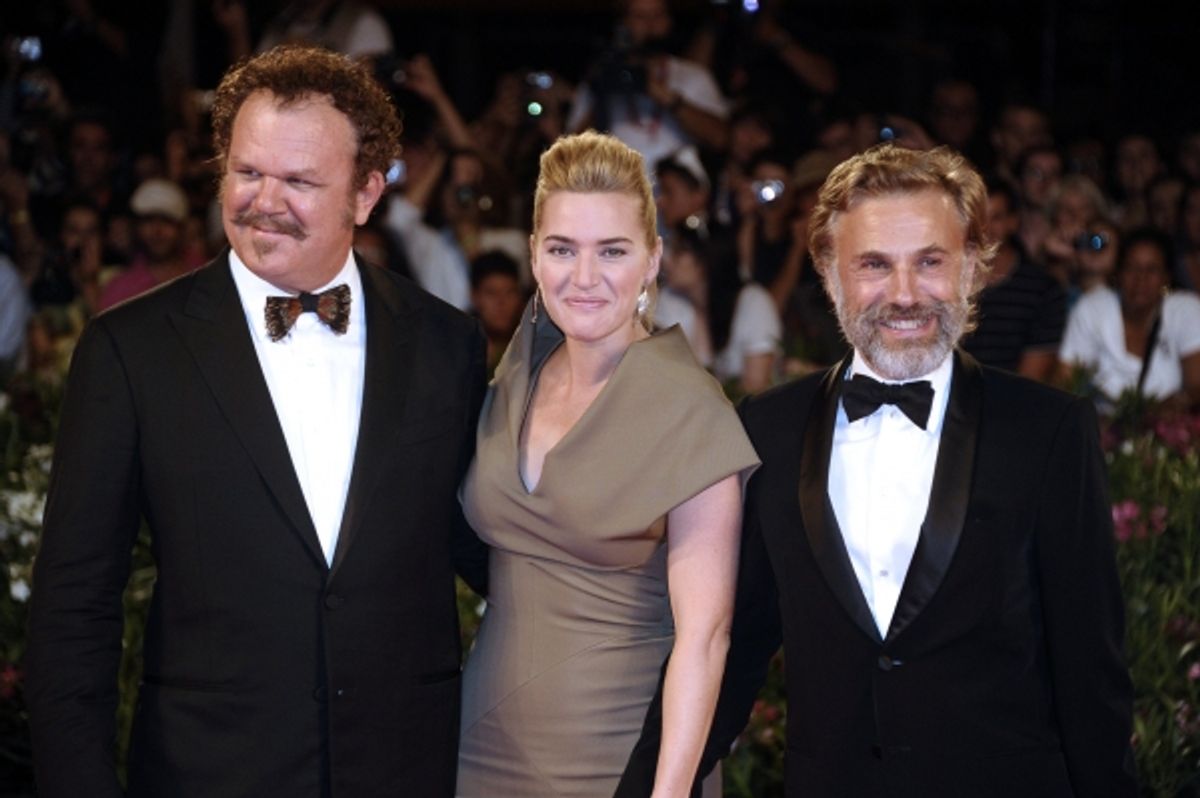 John C. Reilly, Kate Winslet and Christoph Waltz