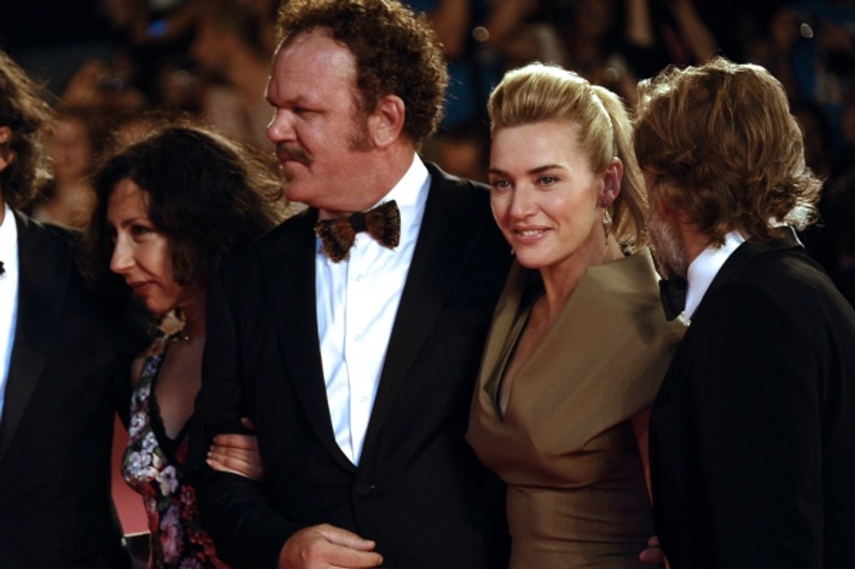 John C. Reilly, Kate Winslet and Christoph Waltz