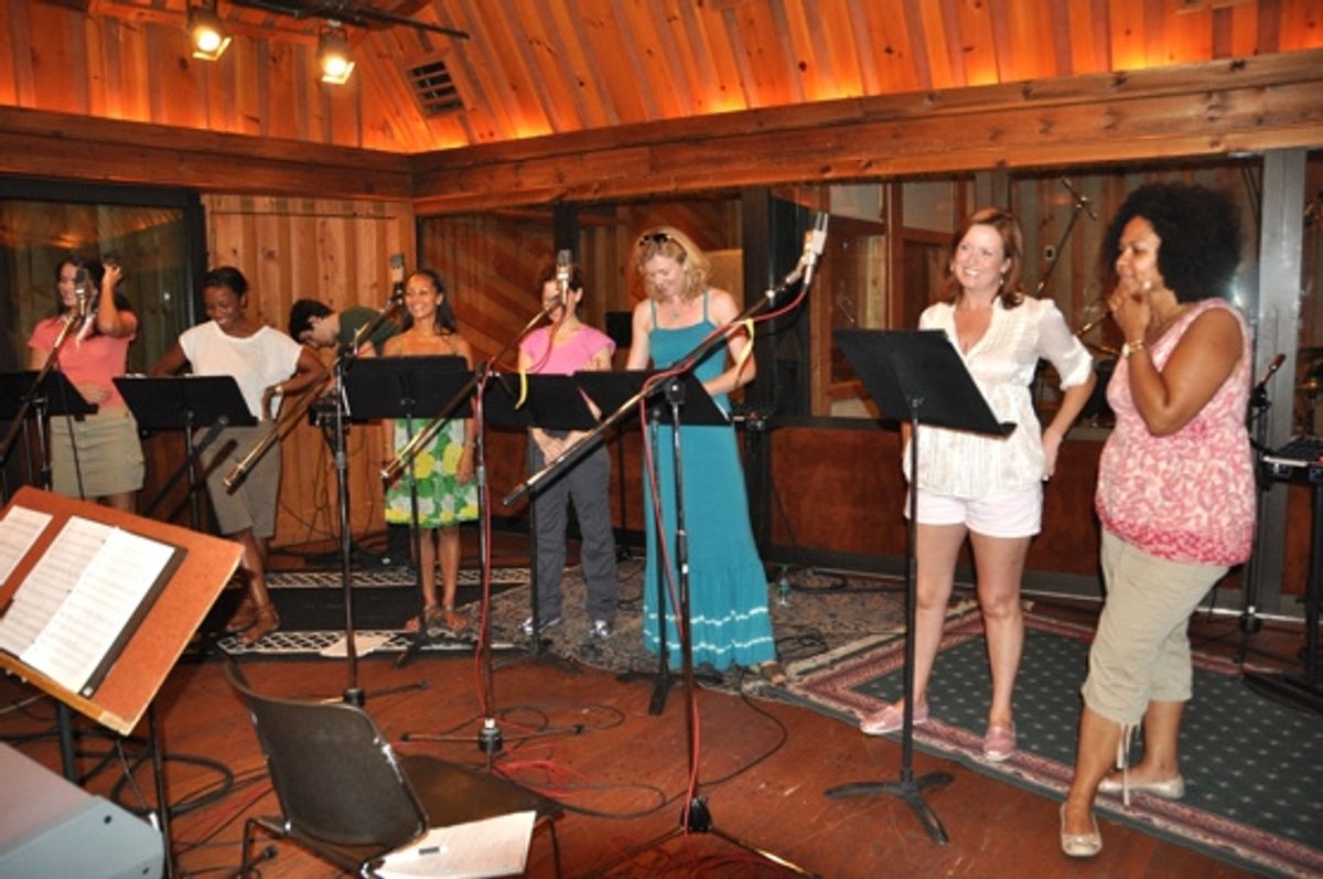 Elizabeth DeRosa, Amber Owens, Tia Altinay, Kathy Calahan, Julie Barnes, Kristin Carbone and Janelle Robinson at 