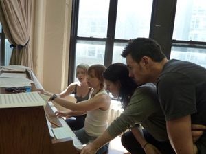 Julie McBride, Wendy Bobbitt Cavett, Carrie Manolakos, and Brian Gallagher Photo