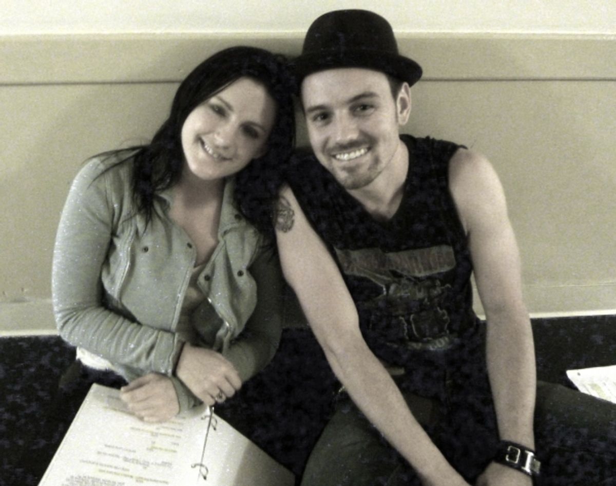 Carrie Manolakos and Brian Gallagher
 at 