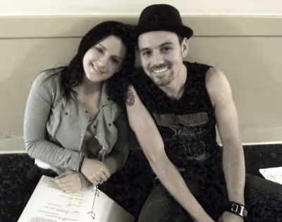 Carrie Manolakos and Brian Gallagher
 Photo