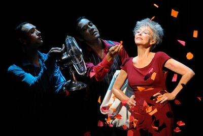 Rita Moreno performs with Salvatore Vassallo (left) and Ray Garcia  Photo