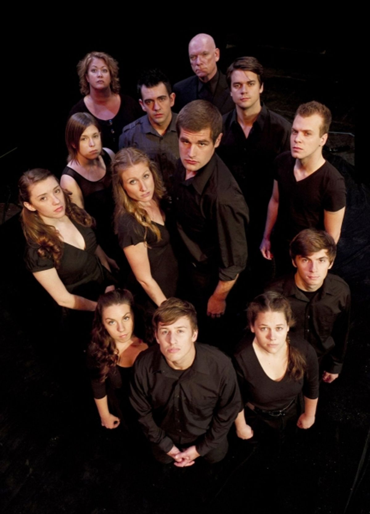 (L to R starting at top) Jolene Moffatt, Kurt Owens, Matt Patterson, Brandon Alstott, Andrea Heiden, Carly Kincannon, David Terry, Danny Kingston, Kristin O'Connell, Kyle Mottinger, Caitlin Burnham, Lincoln Slentz, Abigail Gillan at 