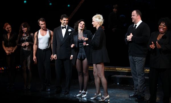 Curtain Call - Kara DioGuardi  with R. Lowe, Tony Yazbeck, Amra-Faye Wright, Chris Su Photo