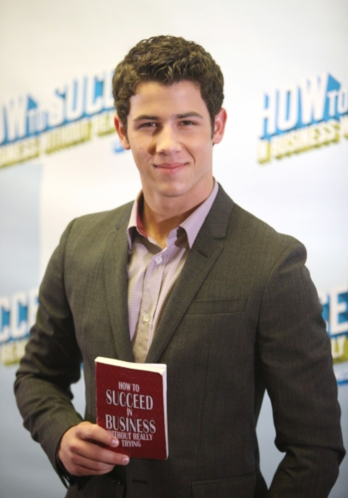Nick Jonas announces he will star in the Broadway Musical 'How To Succeed in Business without Really Trying' starting January 24, 2012 at the Al Hirschfeld Theatre in New York City. at FREEZE FRAME : Nick Jonas at HOW TO SUCCEED Press Conference - First Shot!