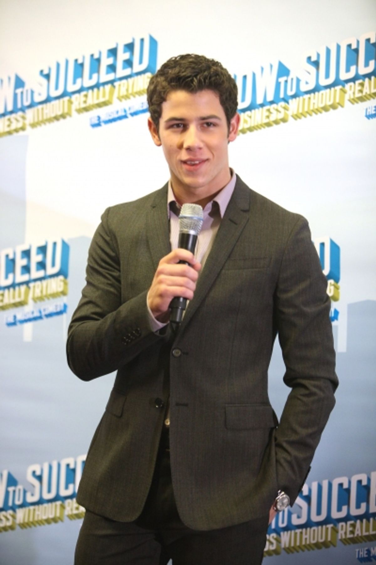 Nick Jonas announces he will star in the Broadway Musical 'How To Succeed in Business without Really Trying' starting January 24, 2012 at the Al Hirschfeld Theatre in New York City. at 