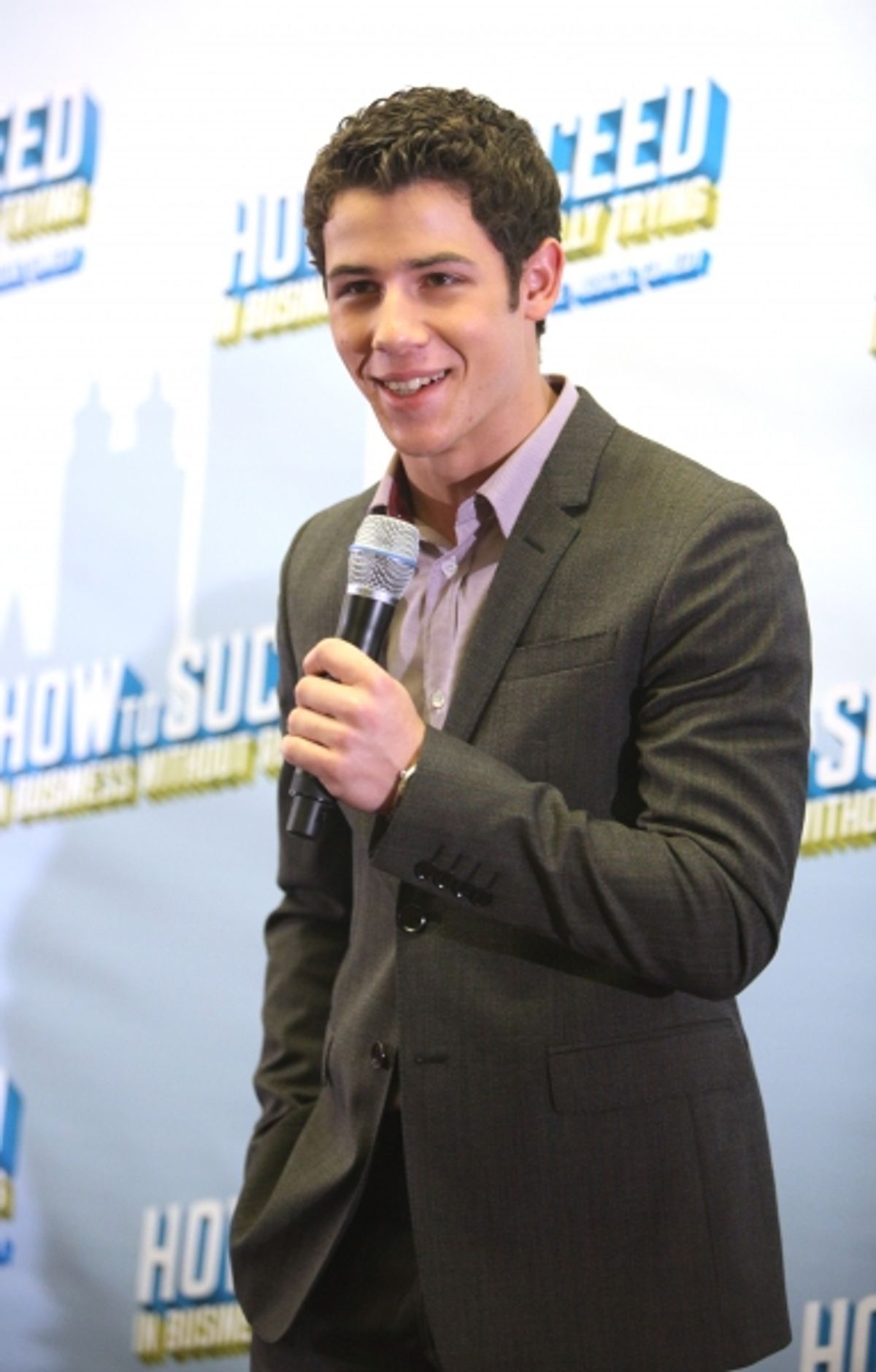 Nick Jonas announces he will star in the Broadway Musical 'How To Succeed in Business without Really Trying' starting January 24, 2012 at the Al Hirschfeld Theatre in New York City. at 