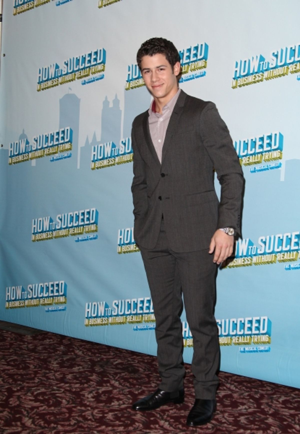 Nick Jonas announces he will star in the Broadway Musical 'How To Succeed in Business without Really Trying' starting January 24, 2012 at the Al Hirschfeld Theatre in New York City. at 