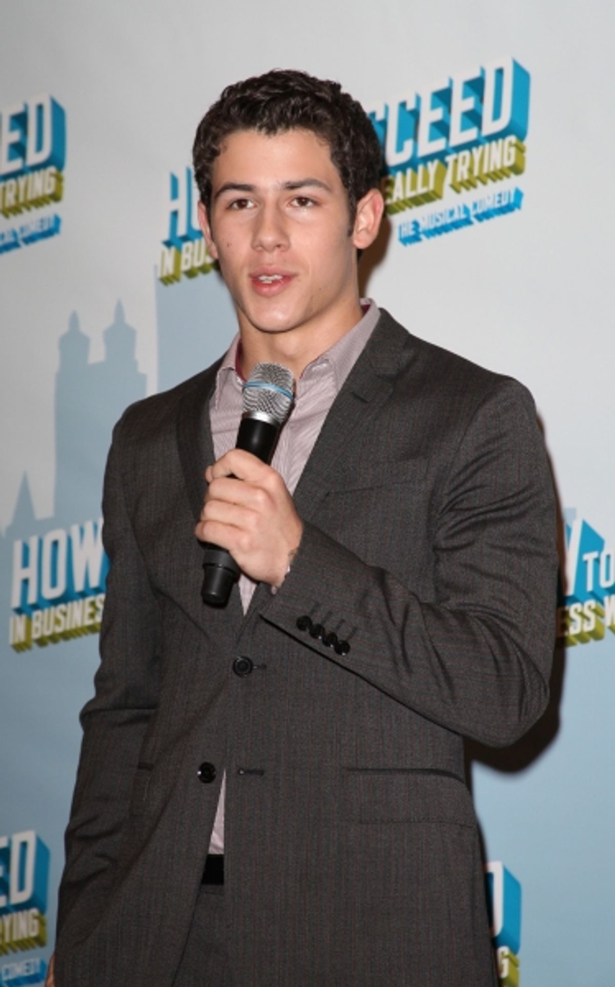Nick Jonas announces he will star in the Broadway Musical 'How To Succeed in Business without Really Trying' starting January 24, 2012 at the Al Hirschfeld Theatre in New York City. at 