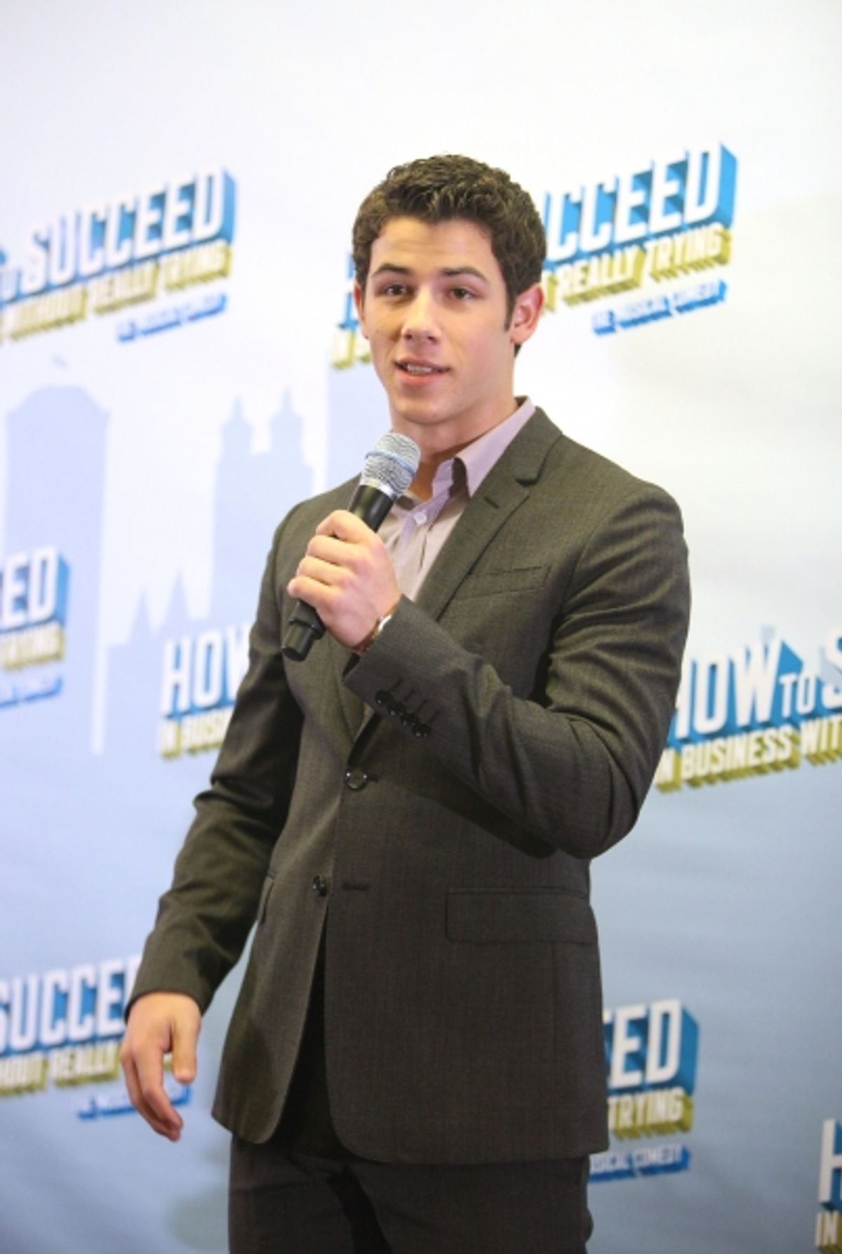 Nick Jonas announces he will star in the Broadway Musical 'How To Succeed in Business without Really Trying' starting January 24, 2012 at the Al Hirschfeld Theatre in New York City. at 
