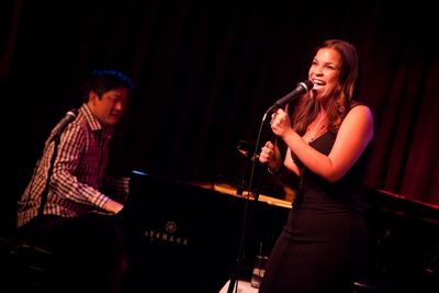 Marco Paguia and Lindsay Mendez Photo