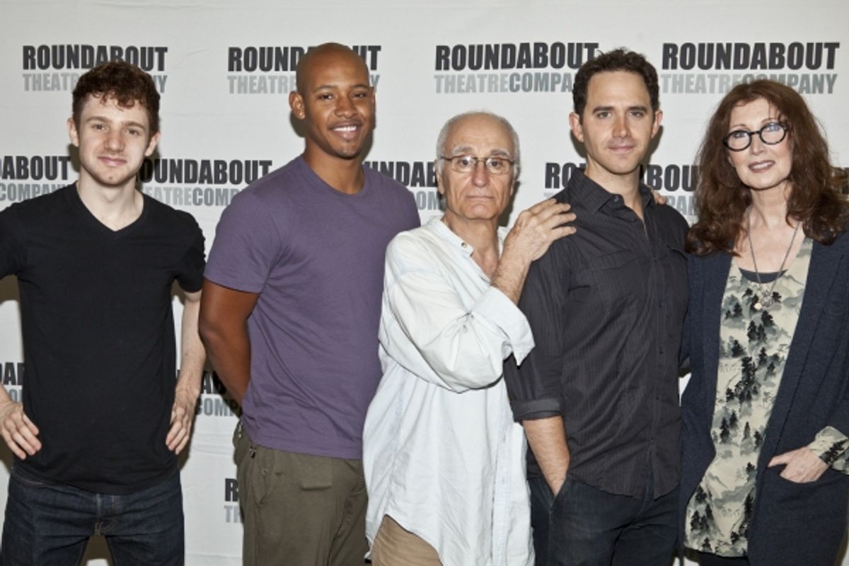 Chris Perfetti, Jonathan Louis Dent, Yusef Bulos, Santino Fontana and Joanna Gleason at 
