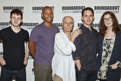 Chris Perfetti, Jonathan Louis Dent, Yusef Bulos, Santino Fontana and Joanna Gleason Photo