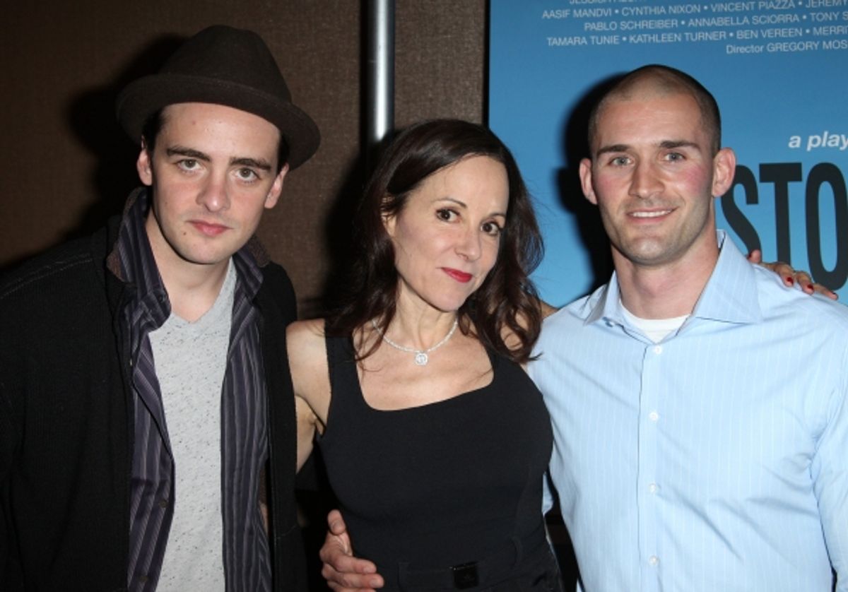 Vincent Piazza, Playwright Sarah Tuft & Probationary Firefighter Jason Cascone  at 