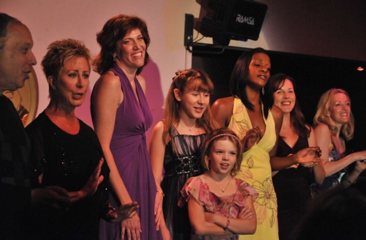 Bruce Kimmel with cast at 