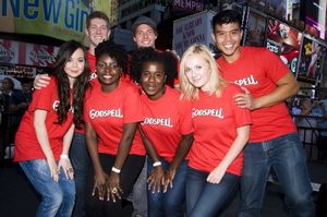 Hunter Parrish and Telly Leung and the cast of GODSPELL @ BroadwayWorld Hunter Parrish and Telly Leung and the cast of GODSPELL Photo