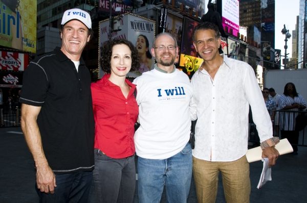 David Paine, Bebe Neuwirth, Jay Winuk & Brian Stokes Mitchell Photo