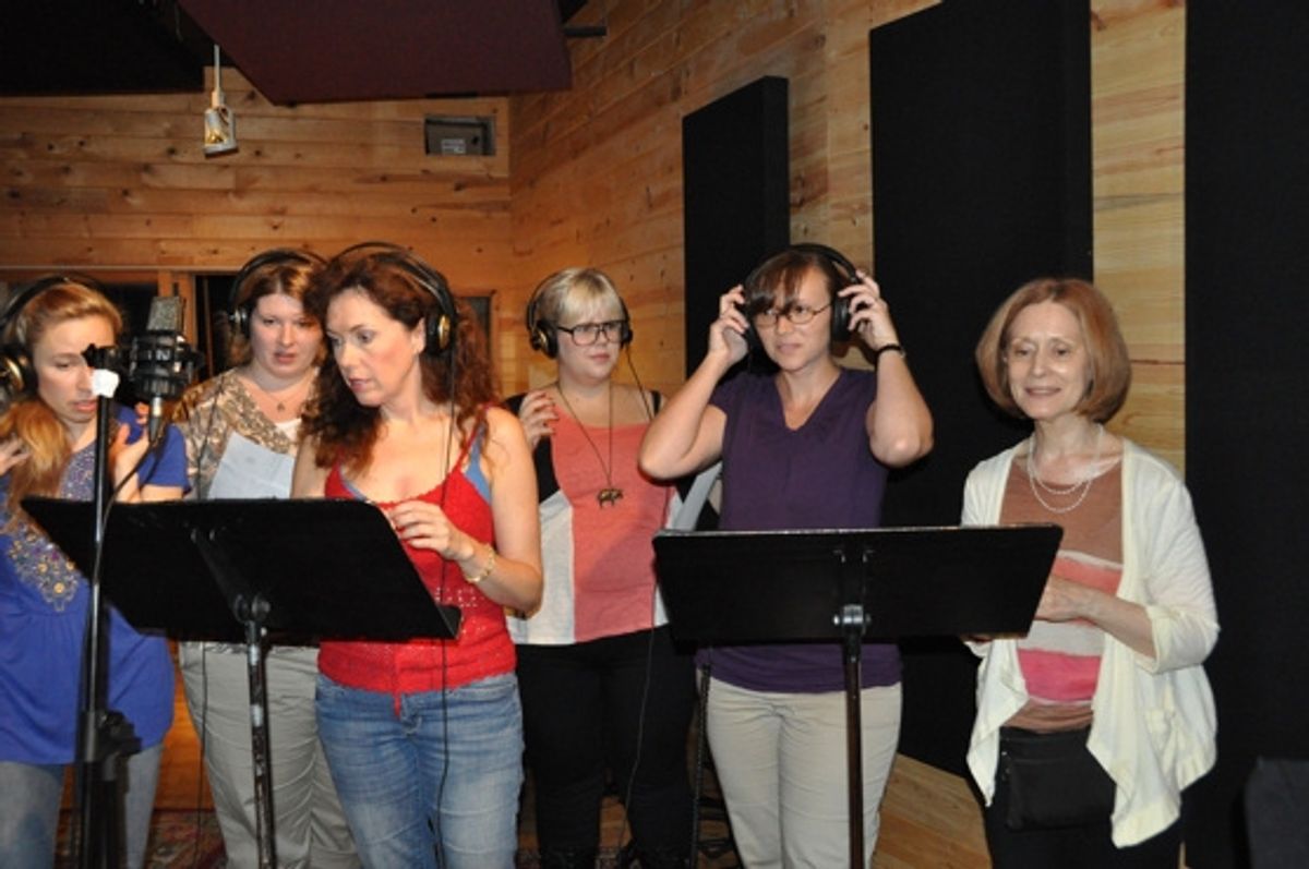 Jessica Bishop, Katherine McNamee,  Kimilee Bryant, Lindsay Morgan, Shannon Galligan-Stierle and Angie Finn at 