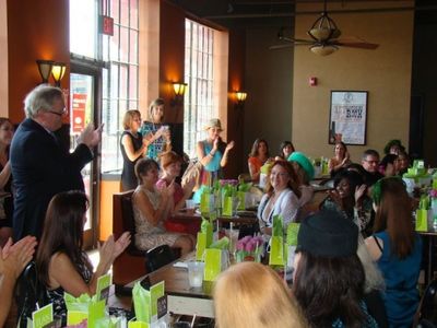 First Night founder/executive producer Jeffrey Ellis recognizes the First Night Star  Photo