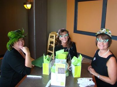 Brenda Frye, Tracey Barnes Hughes and Lisa Garner Harrison, who claimed the best dres Photo