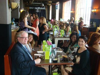 Jeffrey Ellis with First Night Star Award recipients Kate Adams-Johnson, Mary McCallu Photo
