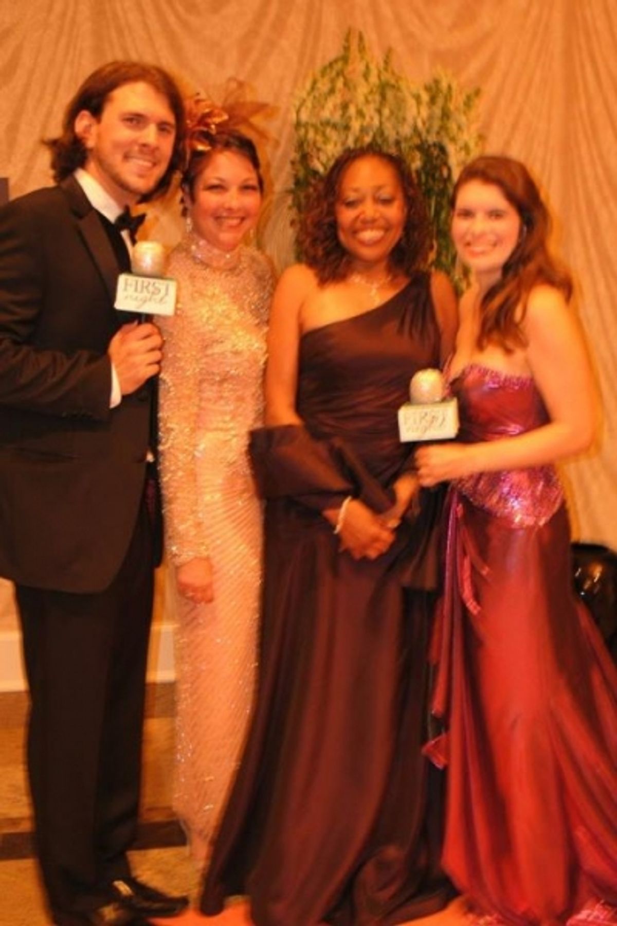 Trey Palmer, Cary Street, 2011 First Night Honoree Helen Shute-Pettaway and Jennifer Richmond at 