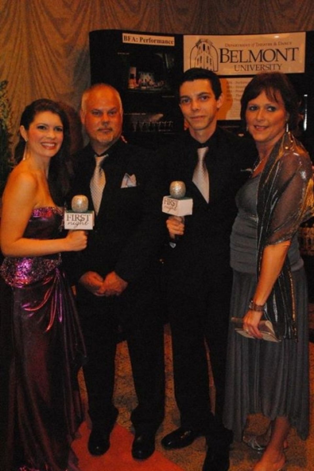 Jennifer Richmond with 2011 Most Promising Tyler Henry and his parents at 