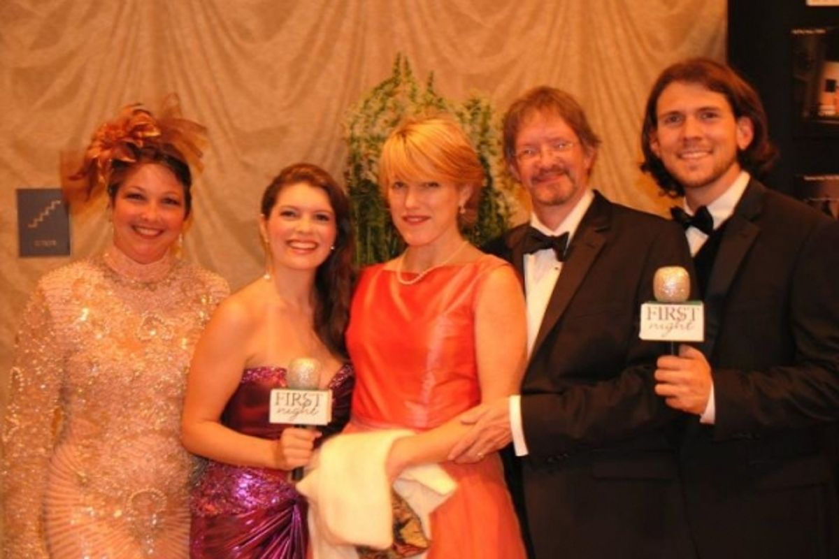 Cary Street, Jennifer Richmond, Patricia Taber, 2011 First Night honoree Daniel Brewer & Trey Palmer at 