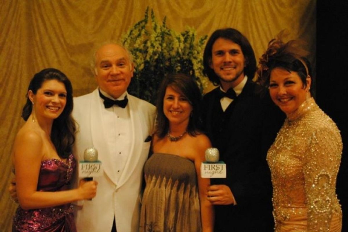 Jennifer Richmond, 2011 First Night Honoree Danny Proctor, his daughter Elizabeth Shirley, Trey Palmer and Cary Street at 