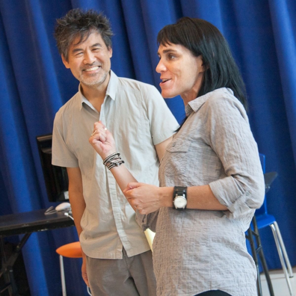 David Henry Hwang and Leigh Silverman at 
