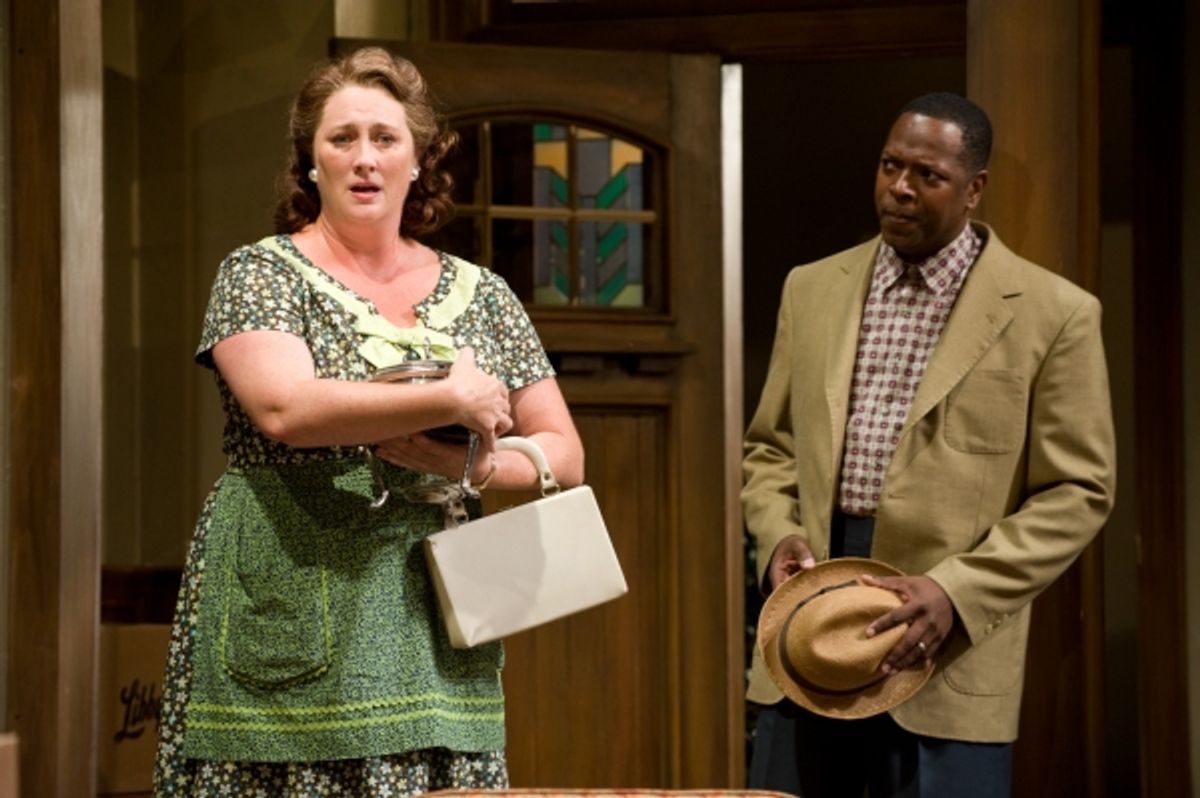 Kirsten Fitzgerald and ensemble member James Vincent Meredith at 