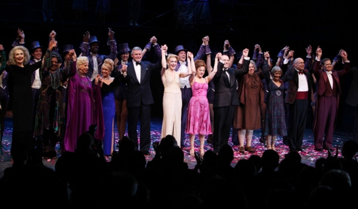Mary Beth Peil, Terri White, Rosalind Elias, Elaine Paige, Ron Raines, Jan Maxwell, Bernadette Peters, Danny Burstein, Jayne Houdyshell, Susan Watson, Don Correia & Michael Hayes at 