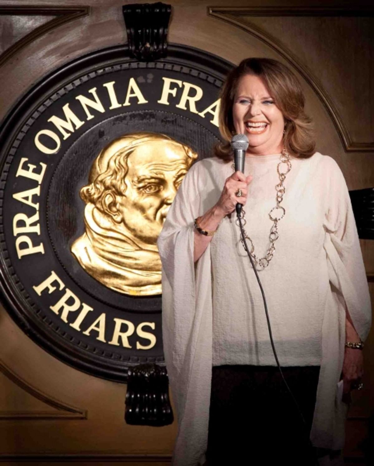 Host Producer Friar Randie Levine-Miller at 