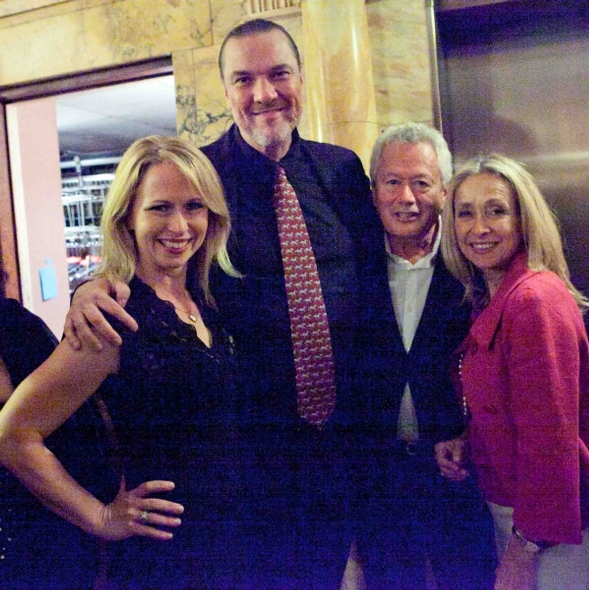 Karen Oberlin, Jon Weber, Friar Stephen Sorokoff, Eda Sorokoff at 