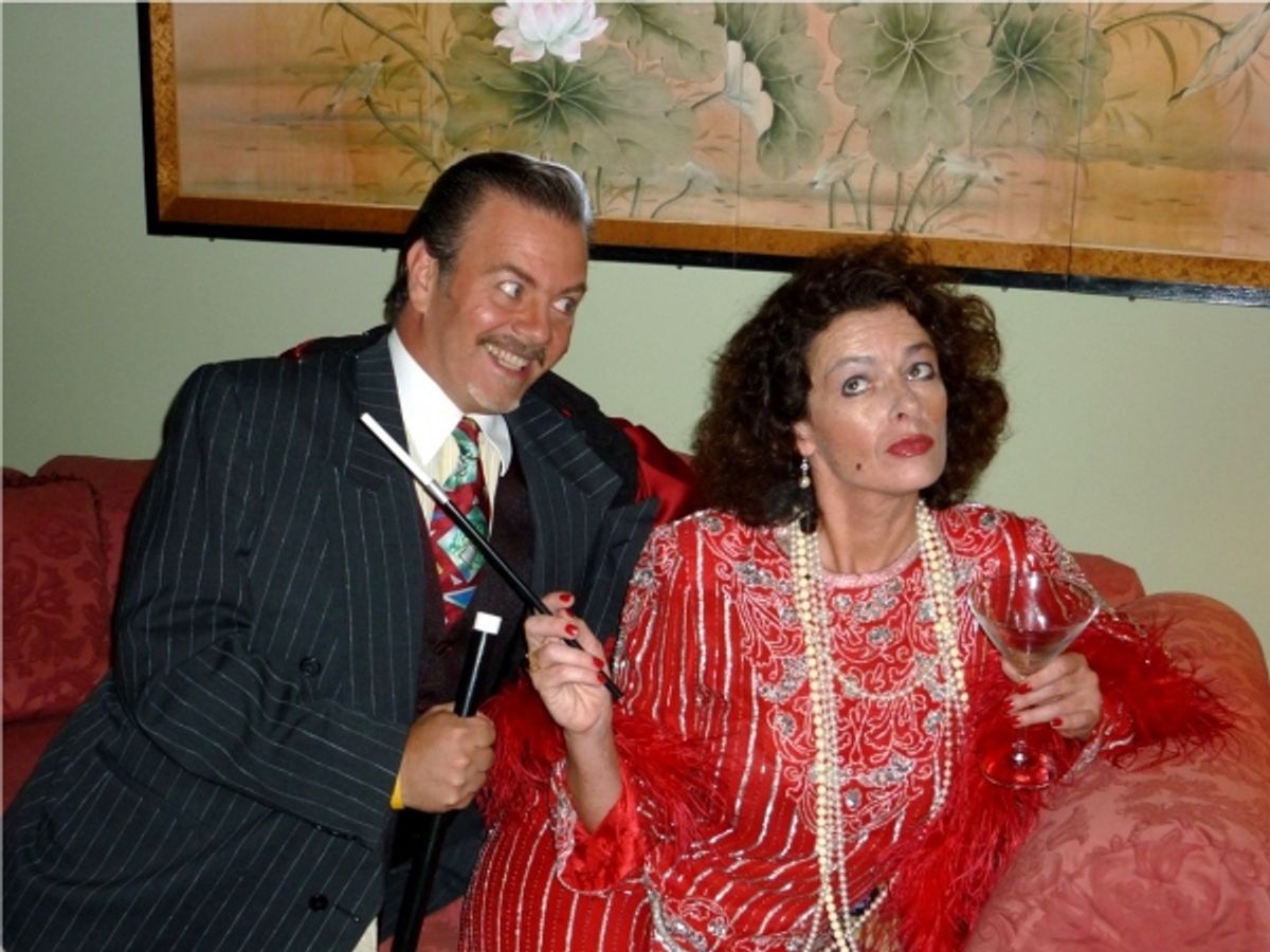 Lorenzo Cambriello (as Rodolfo) and Kathleen Hart (as The Drowsy Chaperone) at 