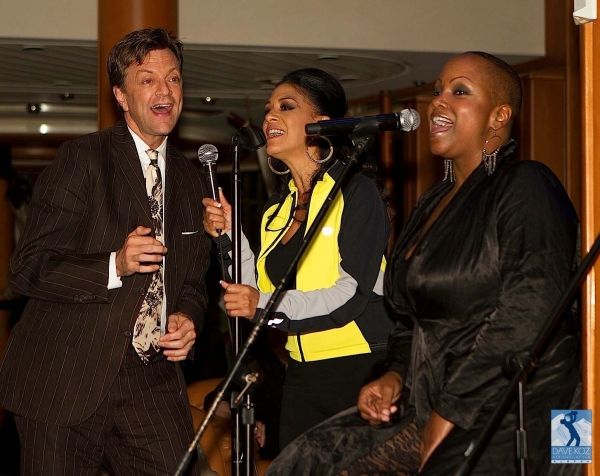 Jim Caruso, Sheila E, Bridgette Bryant Photo