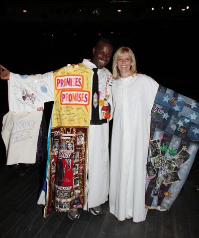 Gypsy Robe Recipient Arbender Robinson ('Hair'), Jennifer Foote ('Follies')  Photo