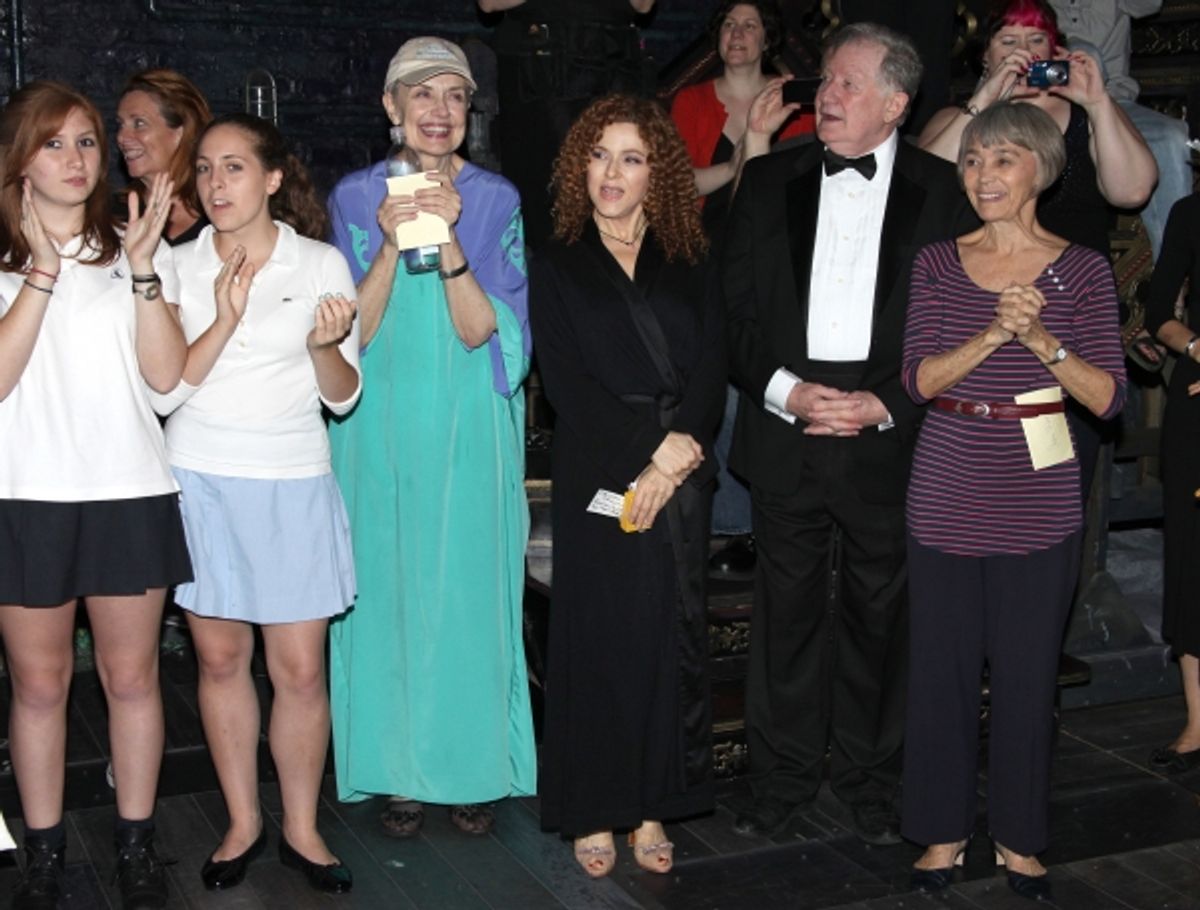 Mary Beth Peil, Bernadette Peters, Harvey Evans, Susan Watson at 