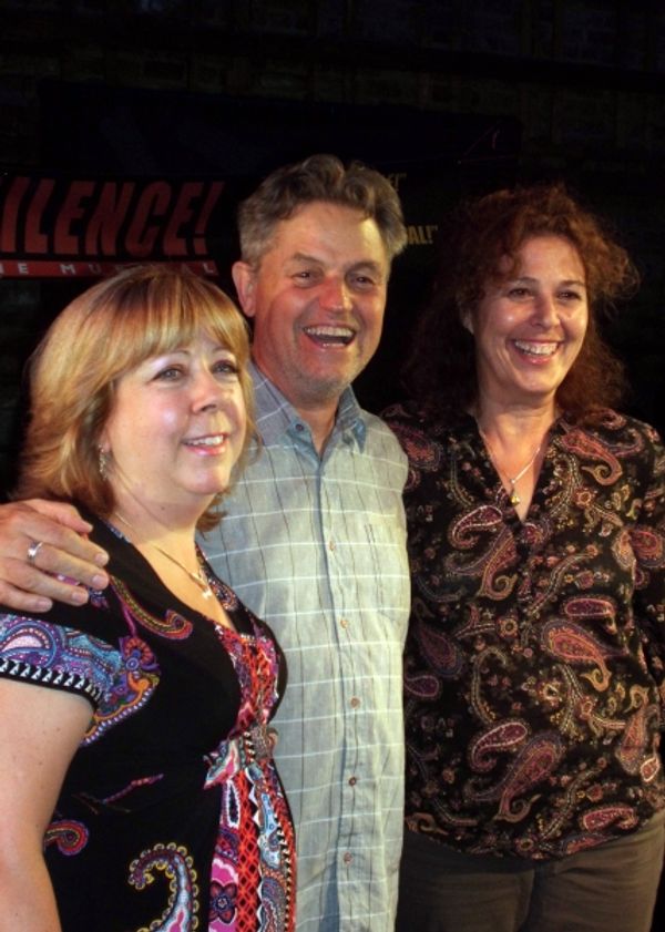 Jonathan Demme (center) with SILENCE! The Musical Producers Victoria Lang and Donna T Photo