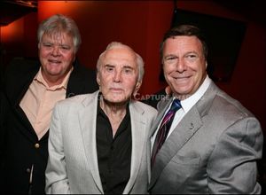 Joel Douglas, actor Kirk Douglas and CTG Board Chariman Martin Massman 
 Photo