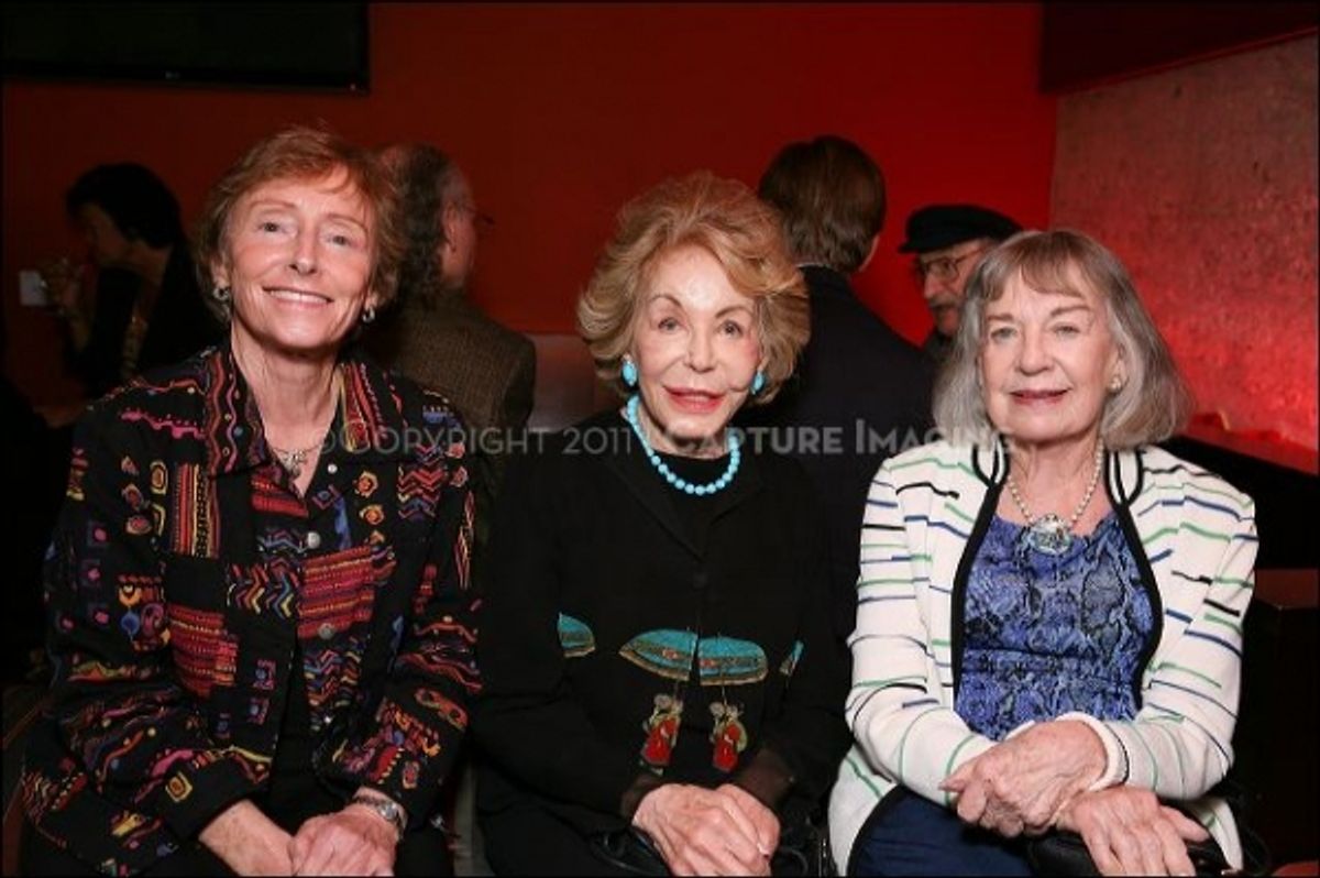Betty McMicken, Anne Douglas and Jeanette Shammas at 