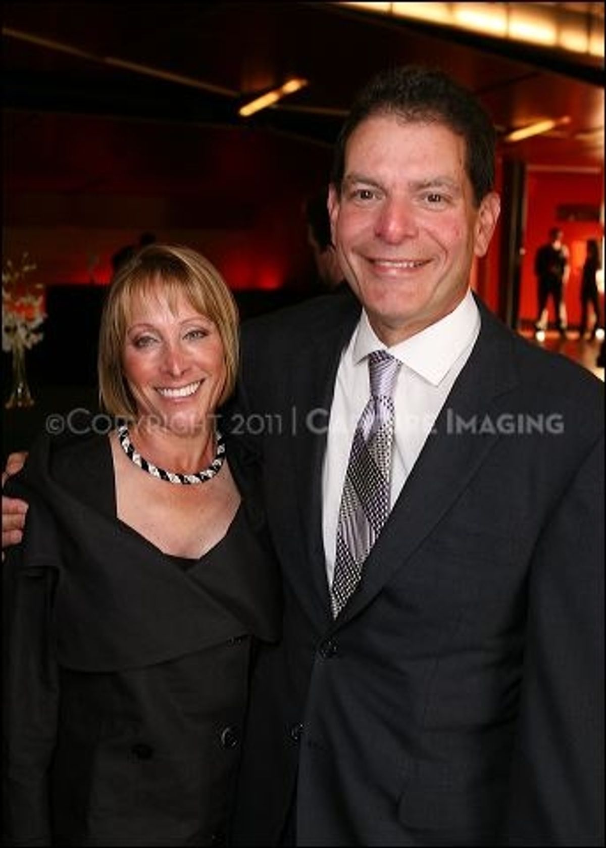 Jerri Nagelberg (L) and Steve Nagelberg at 