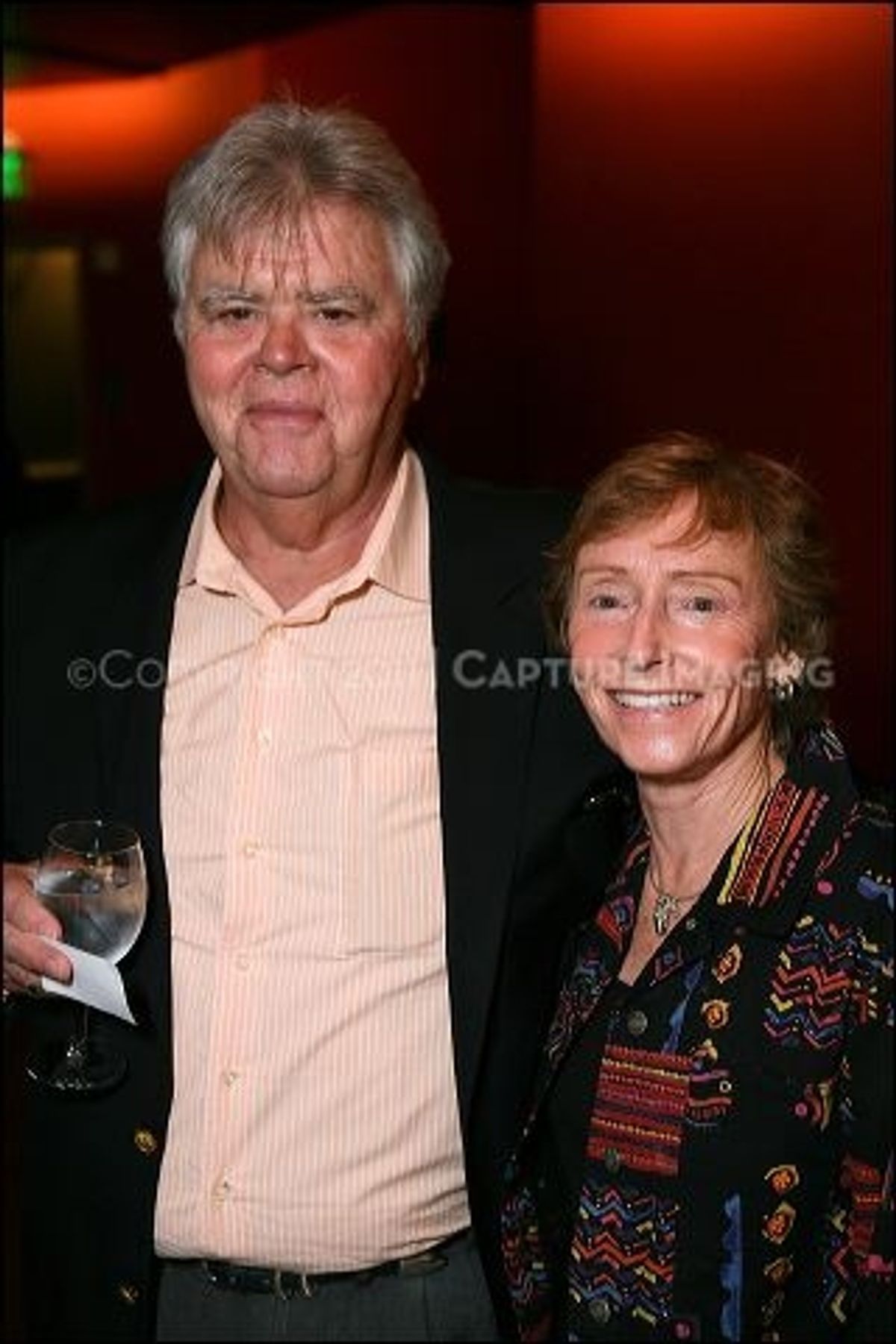 Joel Douglas (L) and Betty McMicken at 