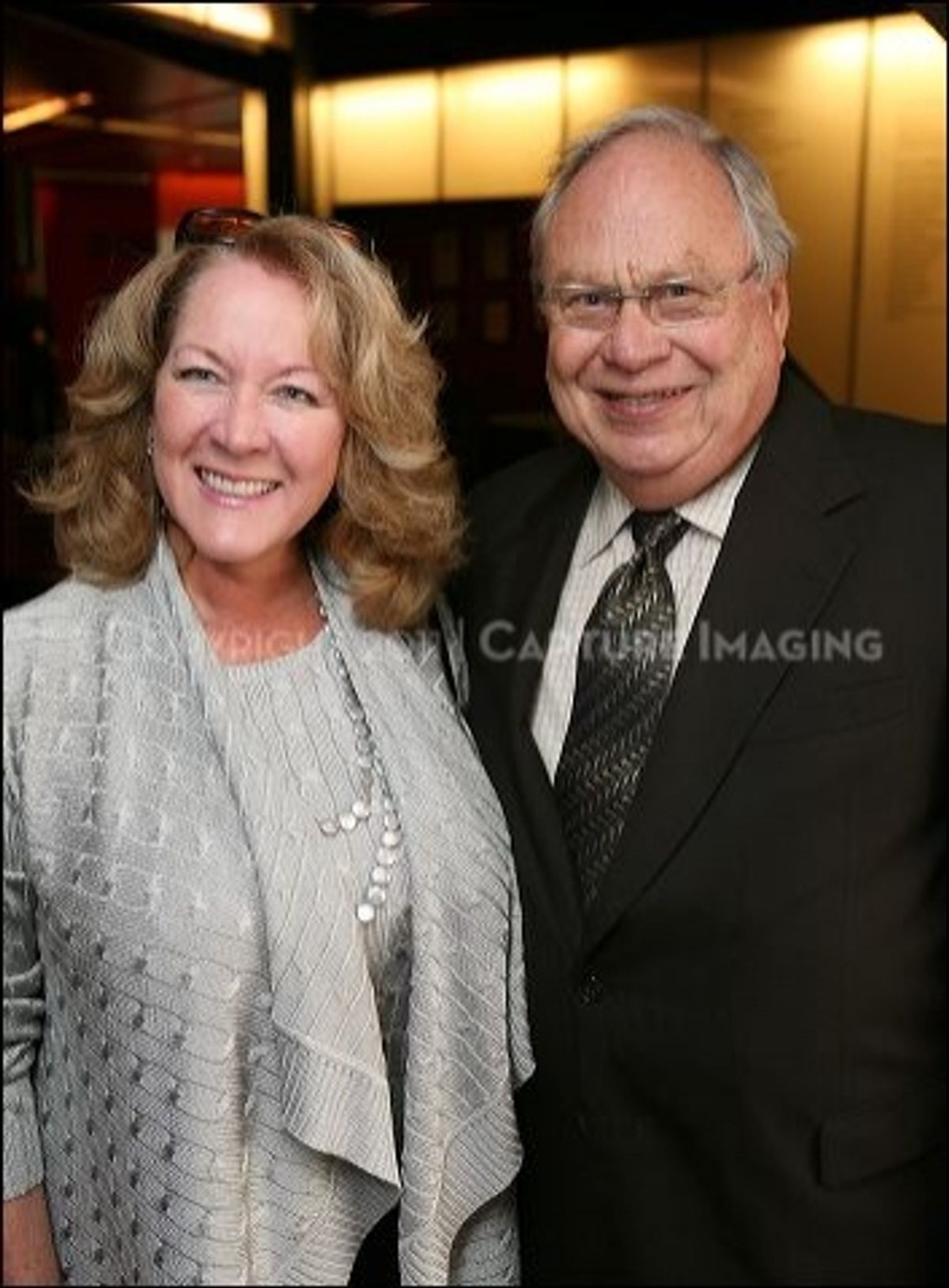 Debi Bishton (L) and Norris Bishton at 
