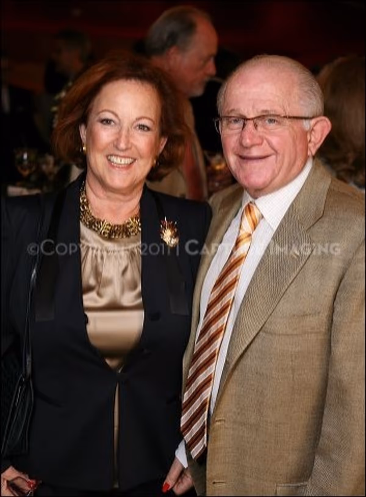 Alice Lainer (L) and Nahum Lainer at Theatre Artist Dinner at the Kirk Douglas Theatre