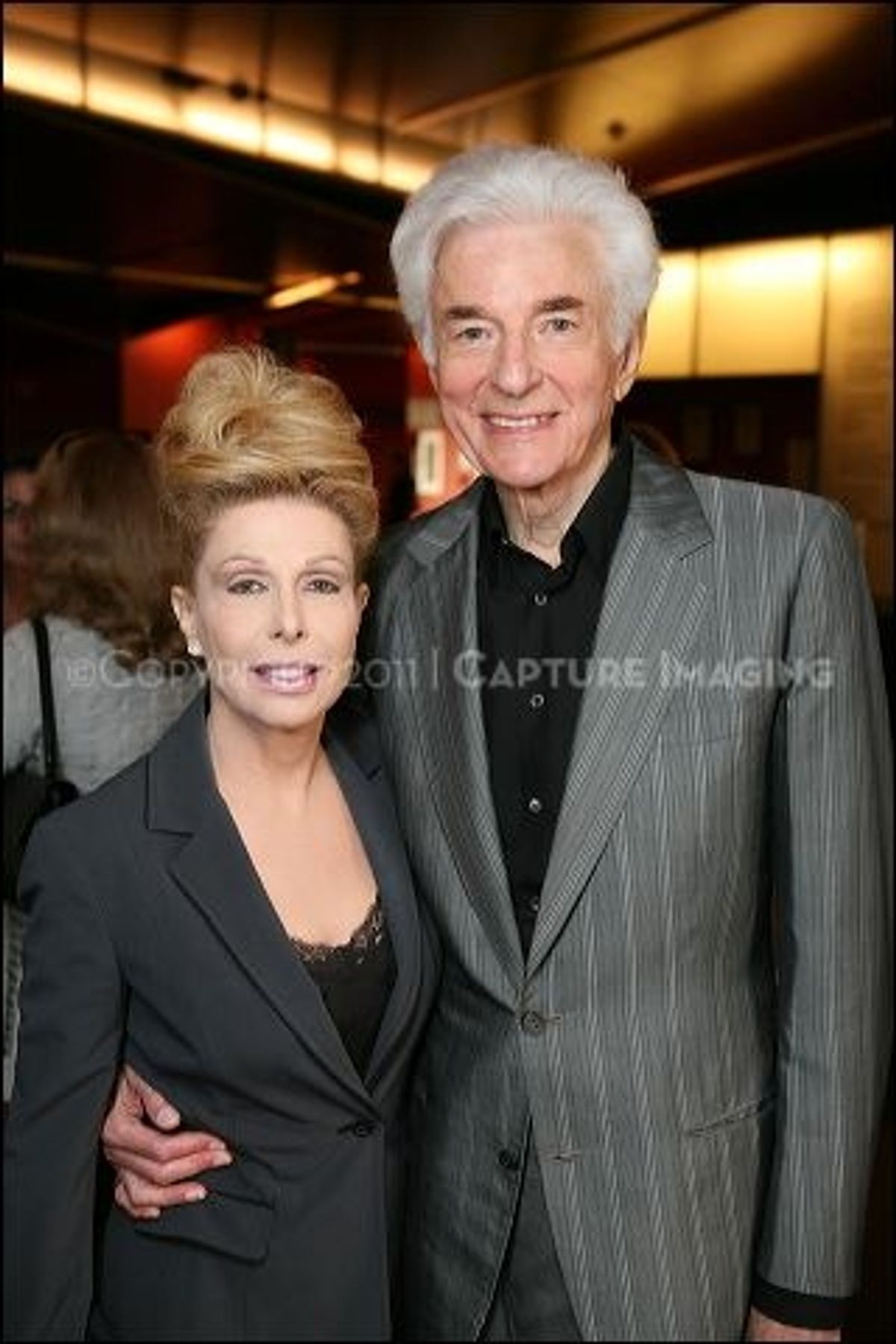 Maggy Simon (L) and Jack Simon 
 at 