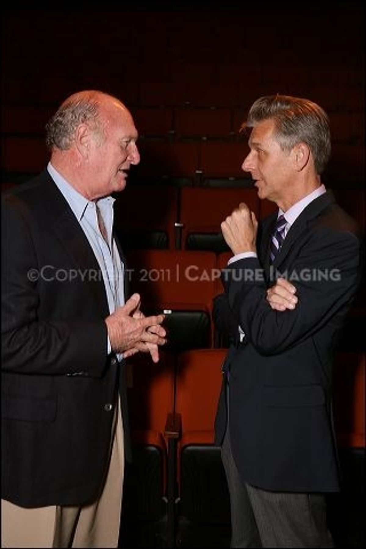Seth Weingarten (L) and CTG Artistic Director Michael Ritchie 
 at 